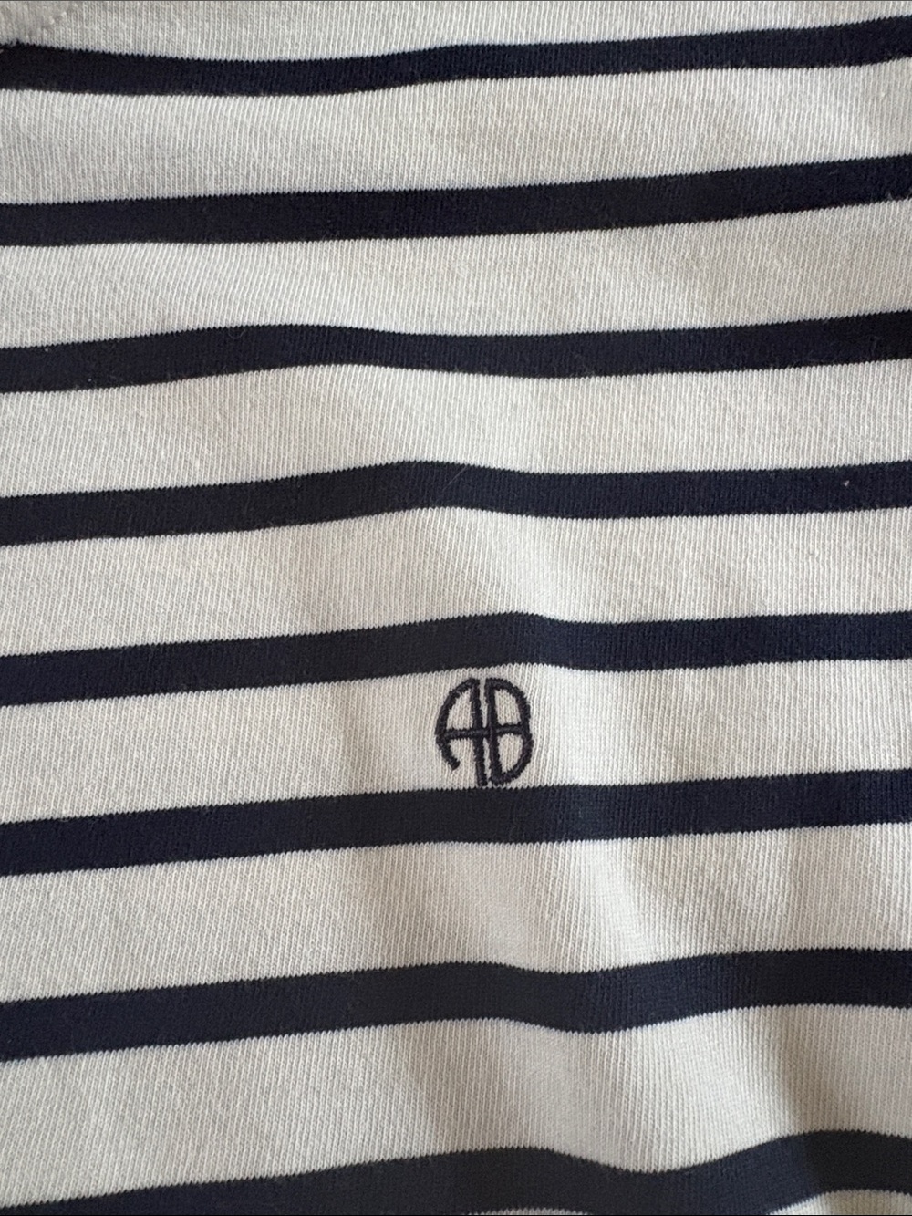 Anine Bing White and Navy Striped Top, NWOT - Picture 3 of 4